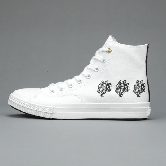 WOLVES FOREVER WALK 1-DIOS HIGH TOP SHOE IN OFF WHITE/BLACK - Picture 8 of 8